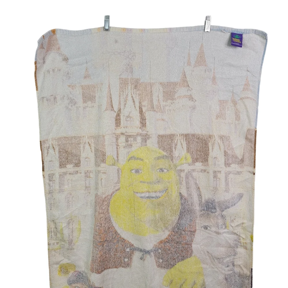 Shrek the Third Vintage Y2K Beach Pool Oversized Graphic Towl